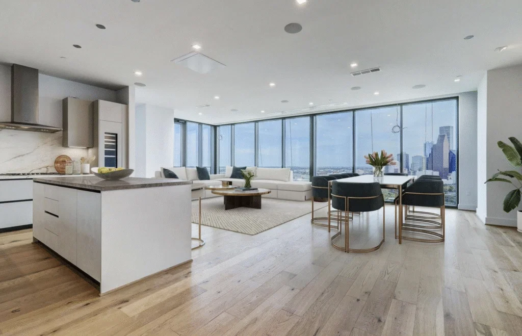 Rooms with views delight in this 3,000 sq.ft. condo in The Residences at The Allen